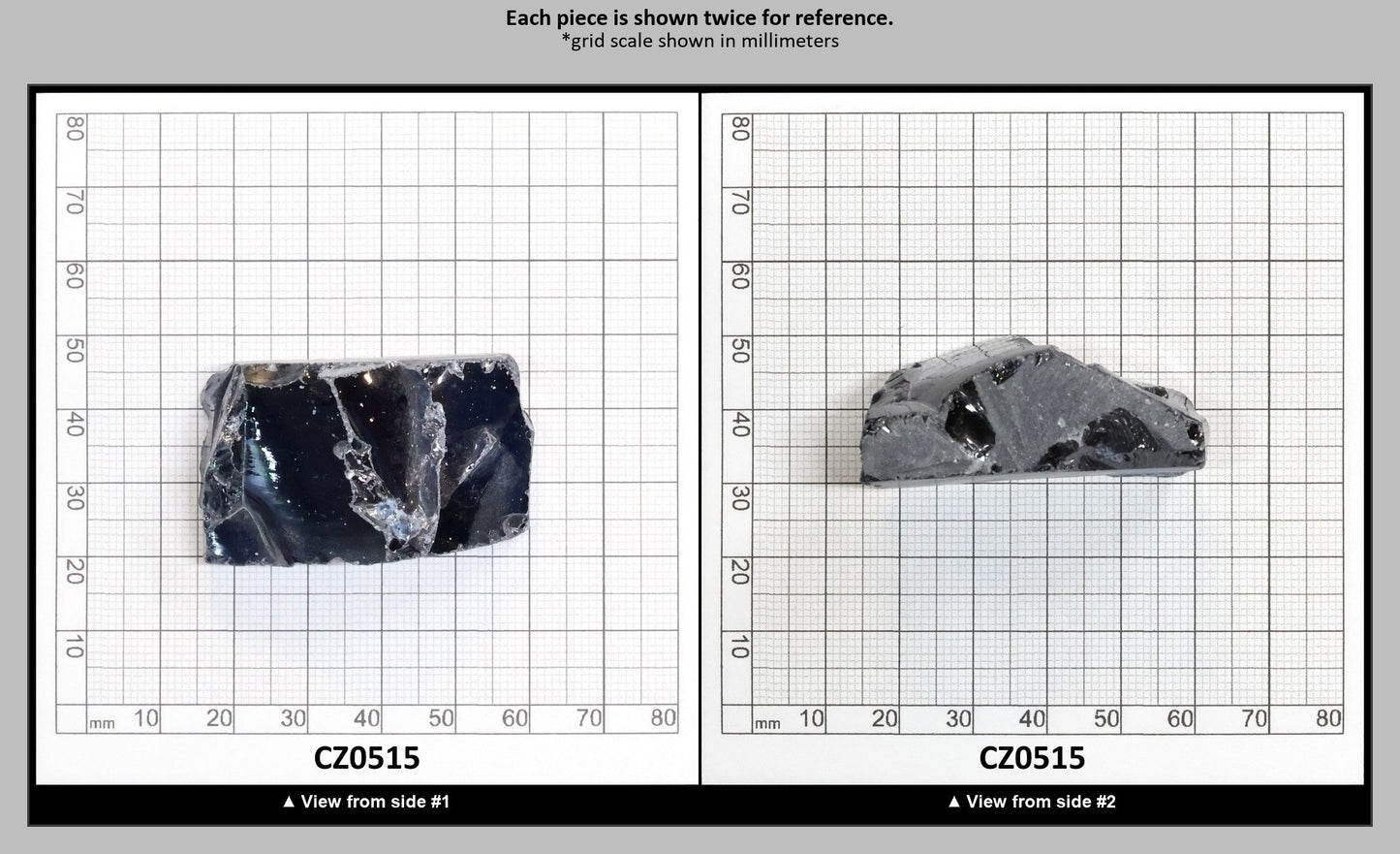 Blue Sapphire Cubic Zirconia Faceting Rough for Gem Cutting - Various Sizes : CZ0515