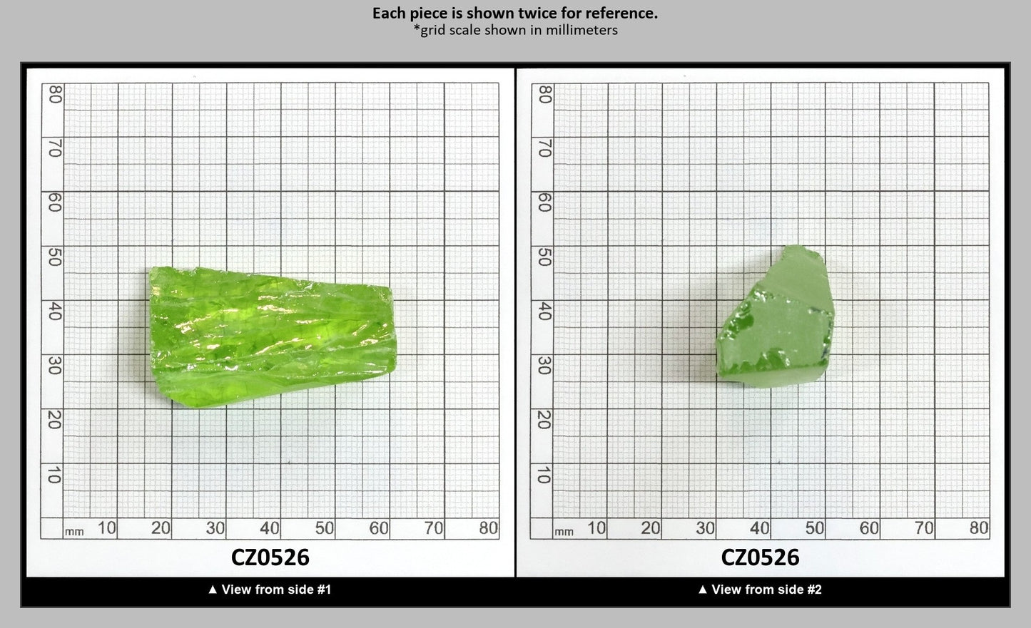 Heliodor Cubic Zirconia Faceting Rough for Gem Cutting - Various Sizes : CZ0526