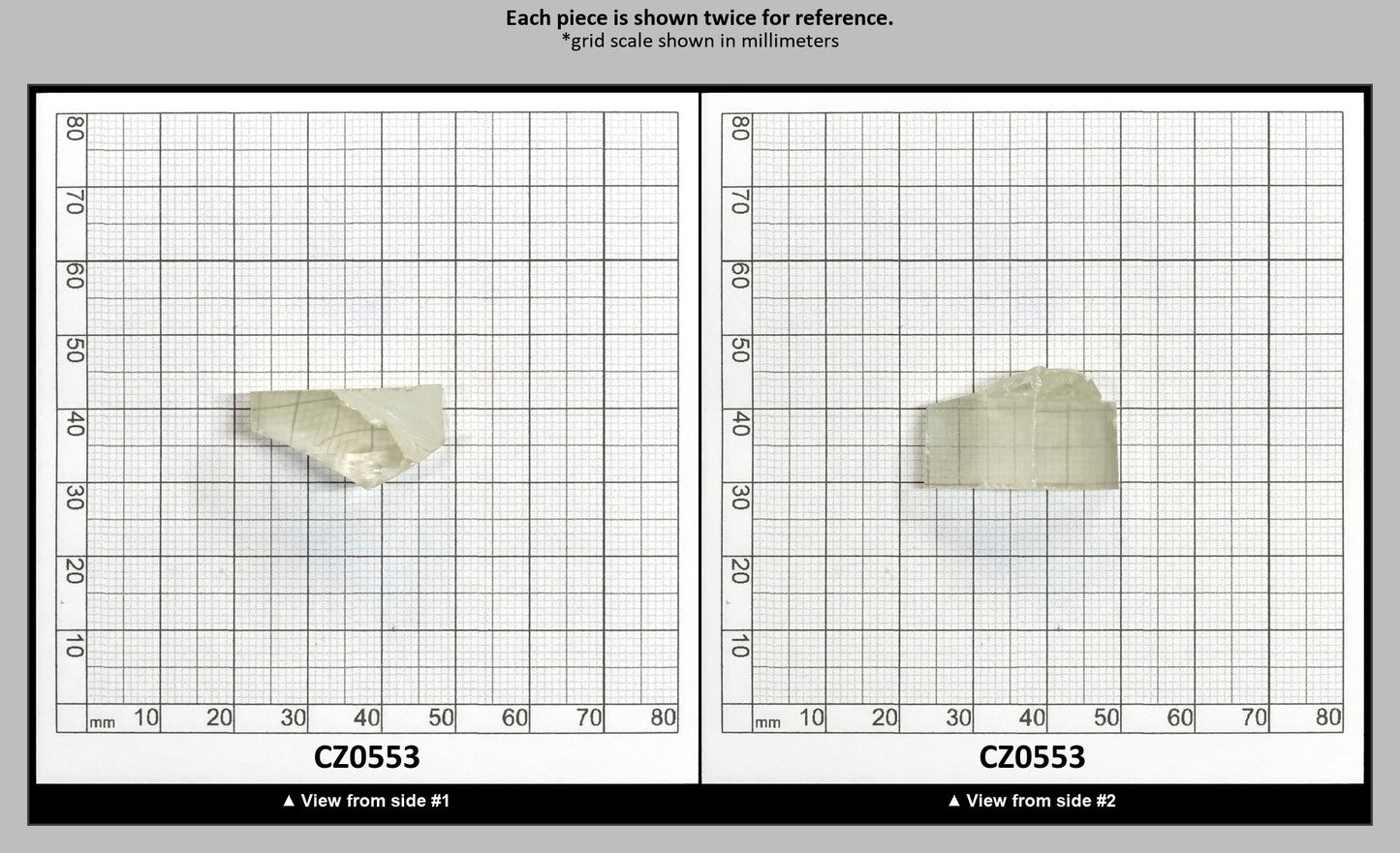 Lime Diamond Cubic Zirconia Faceting Rough for Gem Cutting - Various Sizes : CZ0553