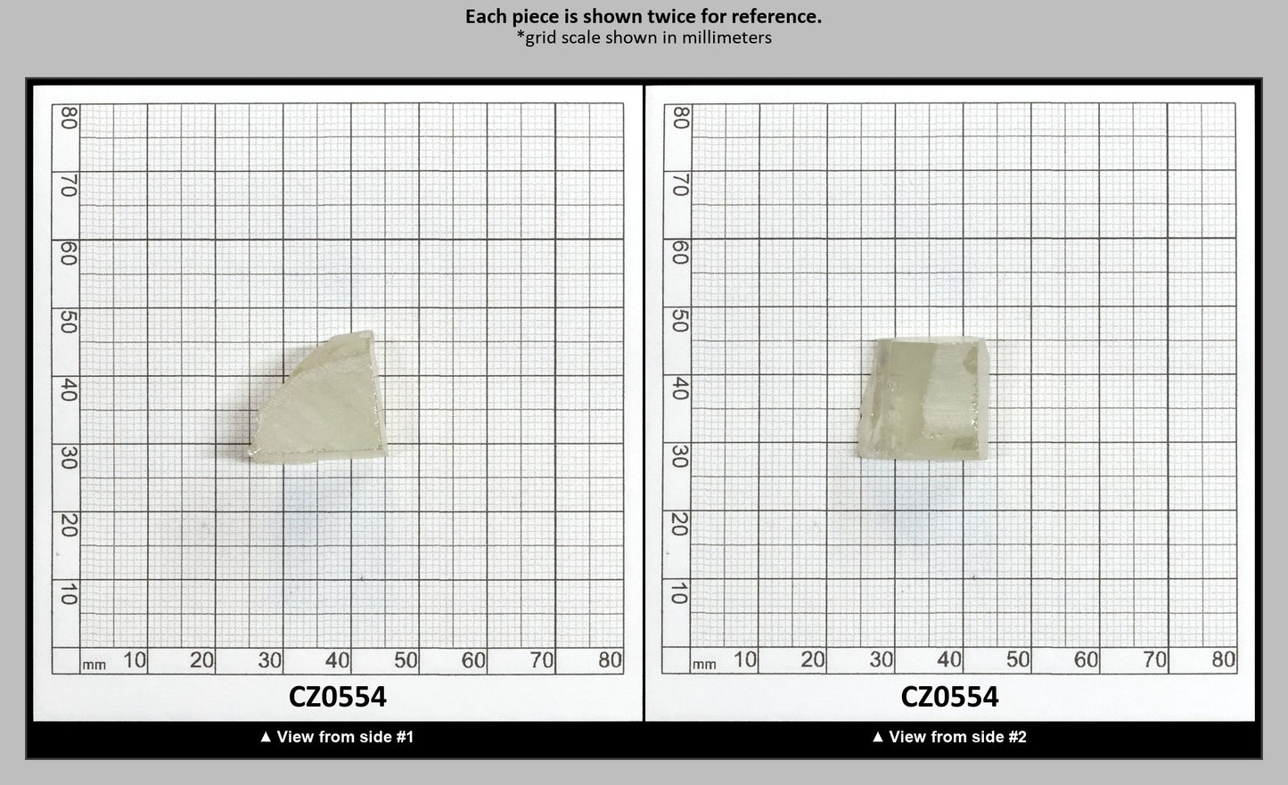 Lime Diamond Cubic Zirconia Faceting Rough for Gem Cutting - Various Sizes : CZ0554