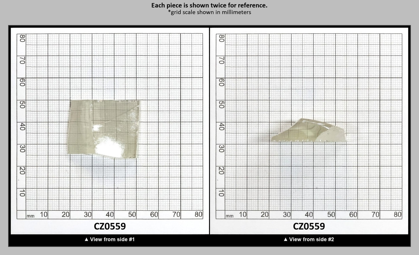 Lime Diamond Cubic Zirconia Faceting Rough for Gem Cutting - Various Sizes : CZ0559