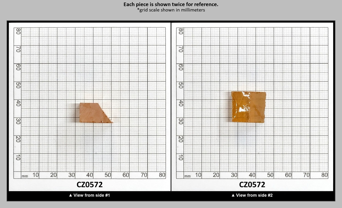 Gold Cubic Zirconia Faceting Rough for Gem Cutting - Various Sizes : CZ0572