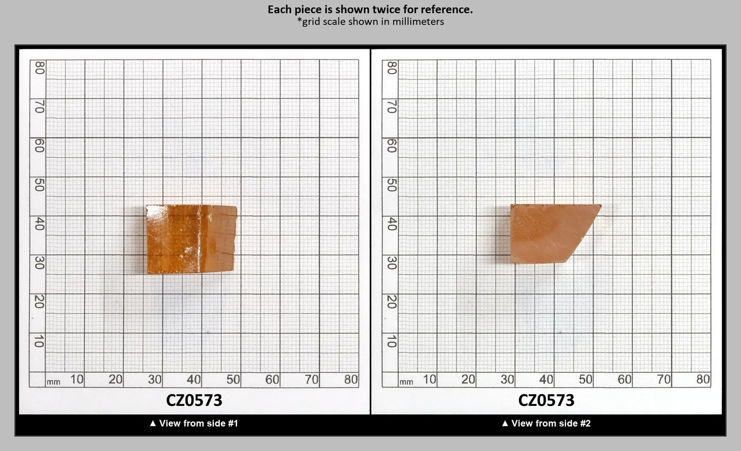 Gold Cubic Zirconia Faceting Rough for Gem Cutting - Various Sizes : CZ0573