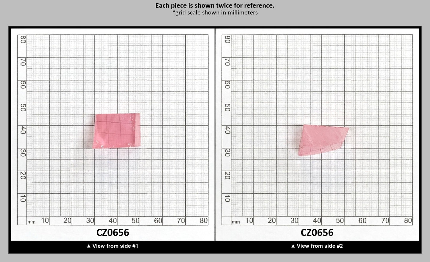 Light Pink Cubic Zirconia Faceting Rough for Gem Cutting - Various Sizes : CZ0656