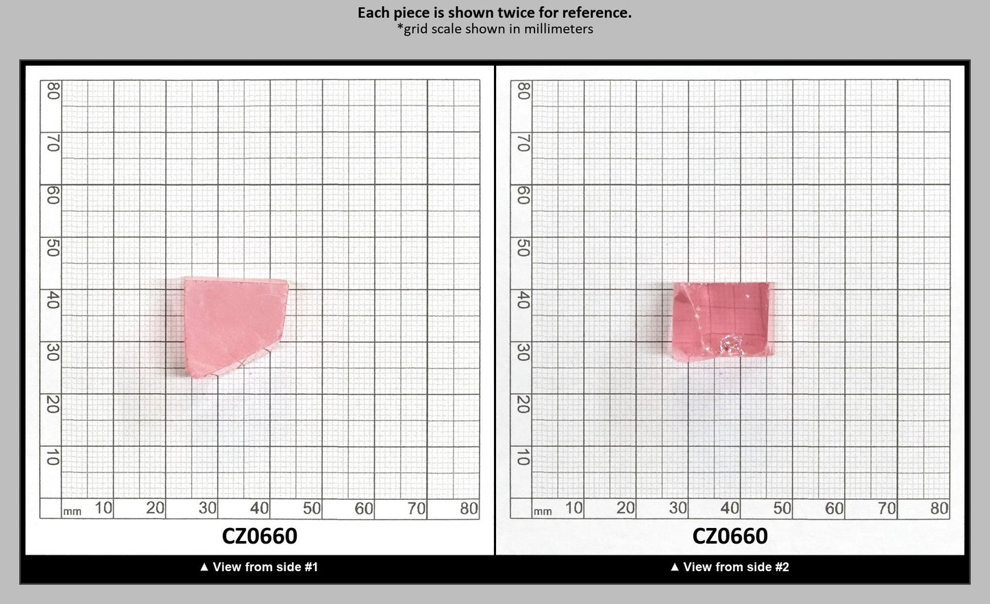 Light Pink Cubic Zirconia Faceting Rough for Gem Cutting - Various Sizes : CZ0660