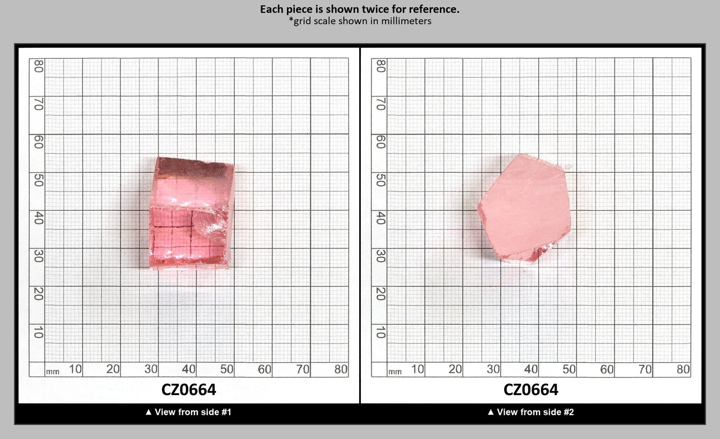 Light Pink Cubic Zirconia Faceting Rough for Gem Cutting - Various Sizes : CZ0664