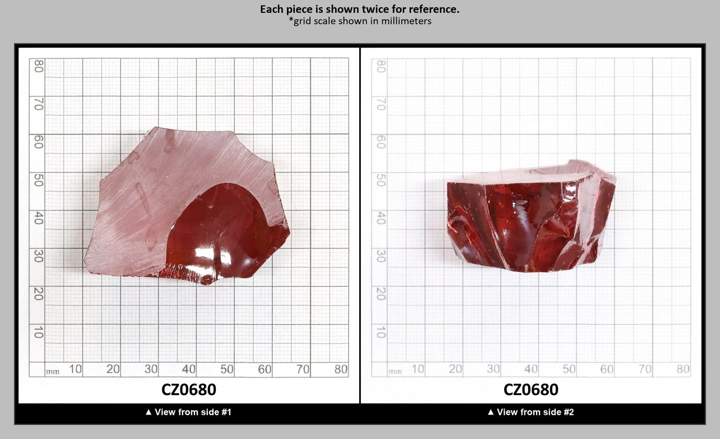 Mars Diamond Cubic Zirconia Faceting Rough for Gem Cutting - Various Sizes : CZ0680