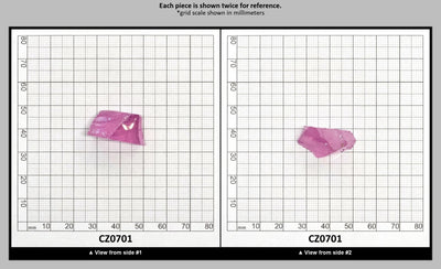 Rose Cubic Zirconia Faceting Rough for Gem Cutting - Various Sizes : CZ0701