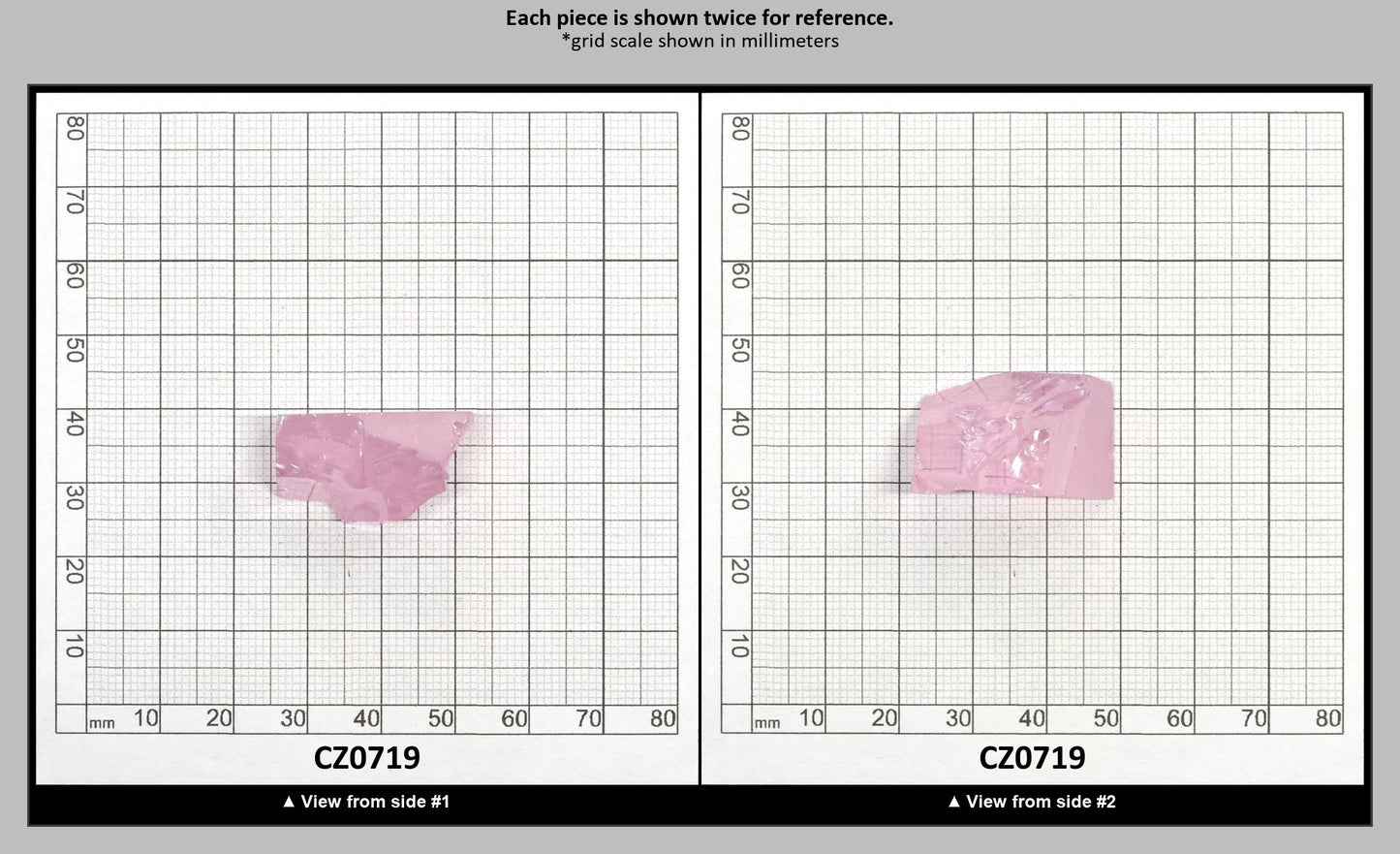 Another Light Pink Cubic Zirconia Faceting Rough for Gem Cutting - Various Sizes : CZ0719