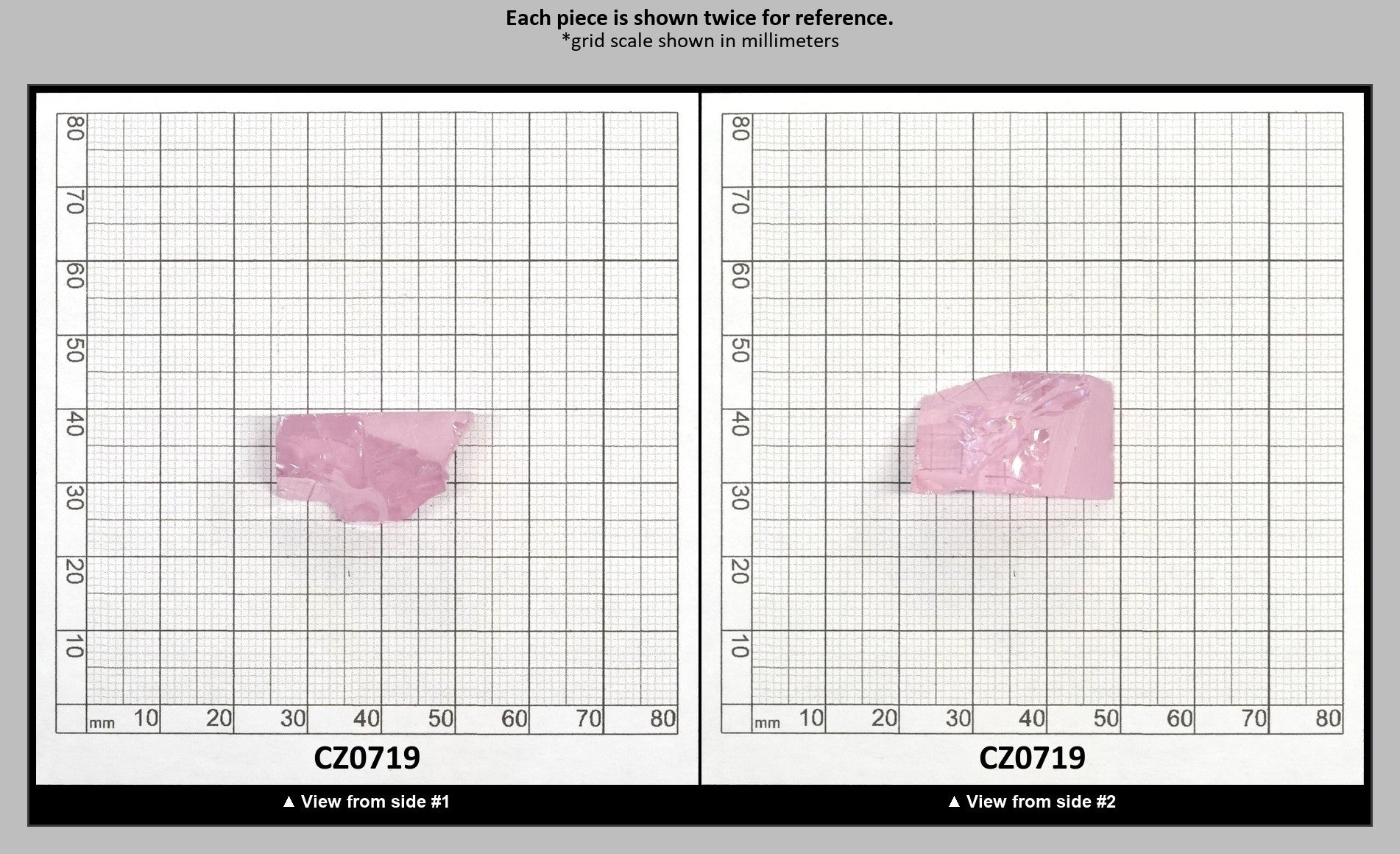 Another Light Pink Cubic Zirconia Faceting Rough for Gem Cutting - Various Sizes : CZ0719