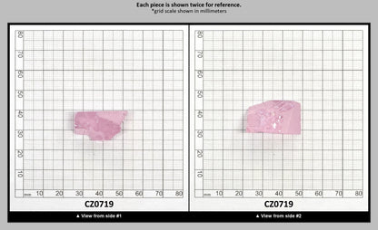 Another Light Pink Cubic Zirconia Faceting Rough for Gem Cutting - Various Sizes : CZ0719