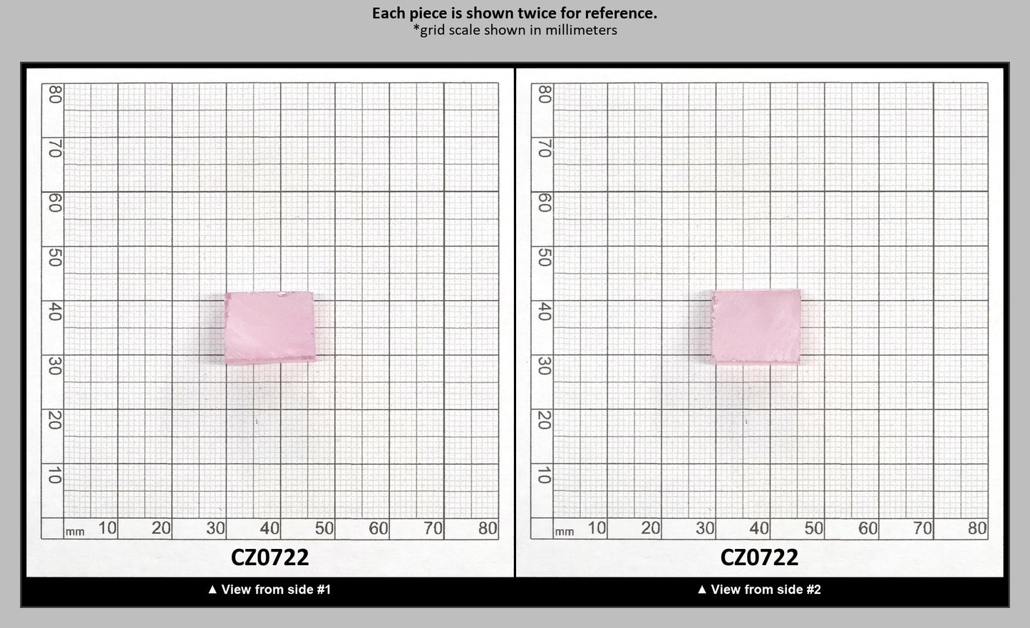 Another Light Pink Cubic Zirconia Faceting Rough for Gem Cutting - Various Sizes : CZ0722