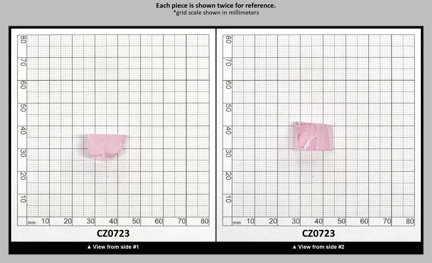 Another Light Pink Cubic Zirconia Faceting Rough for Gem Cutting - Various Sizes : CZ0723