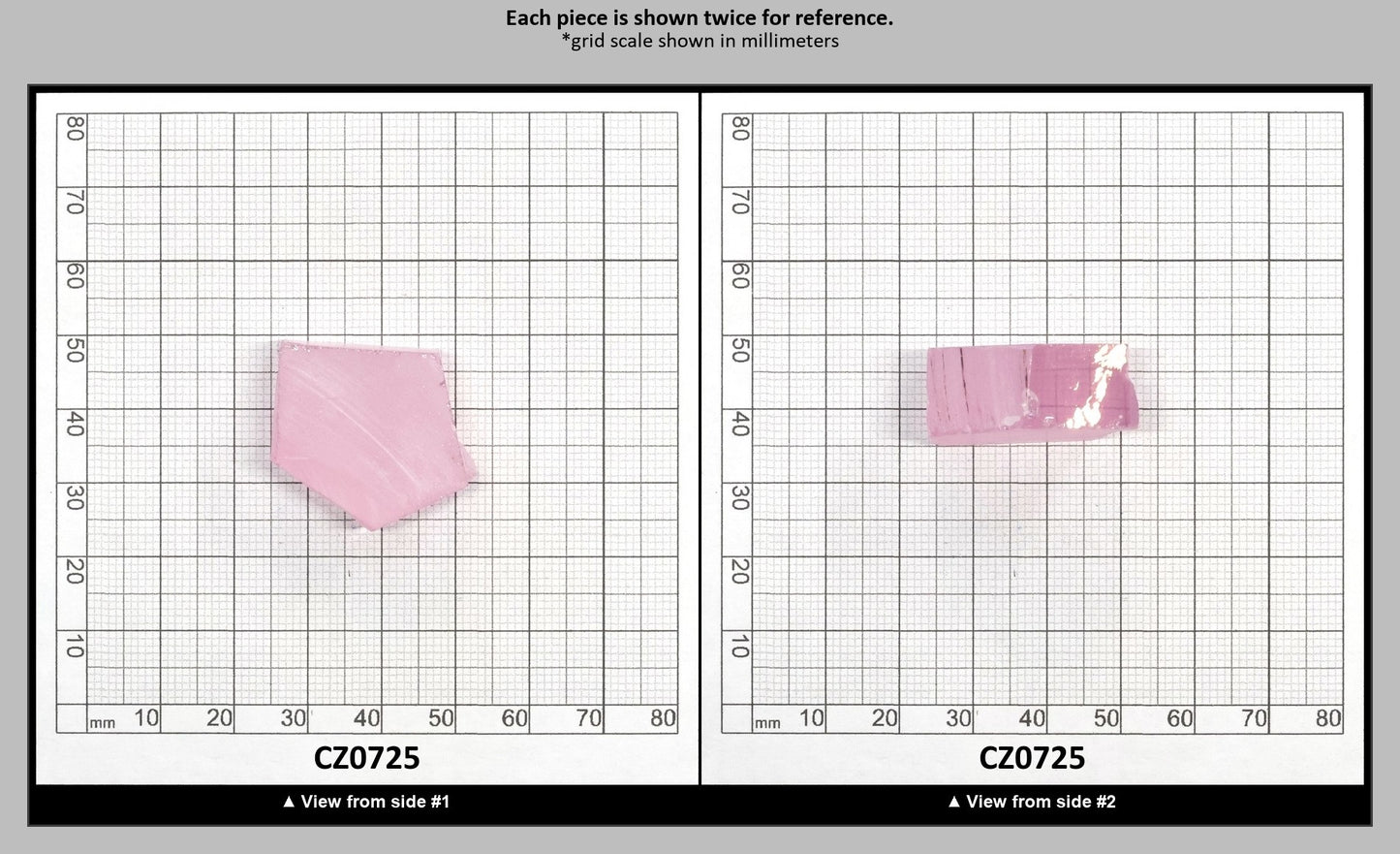 Another Light Pink Cubic Zirconia Faceting Rough for Gem Cutting - Various Sizes : CZ0725