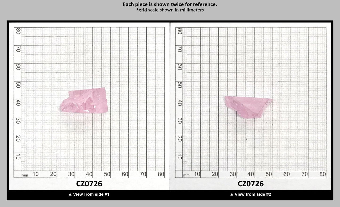 Another Light Pink Cubic Zirconia Faceting Rough for Gem Cutting - Various Sizes : CZ0726