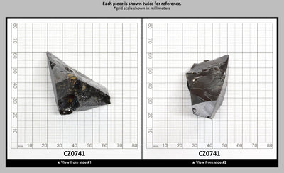Black Cubic Zirconia Faceting Rough for Gem Cutting - Various Sizes : CZ0741