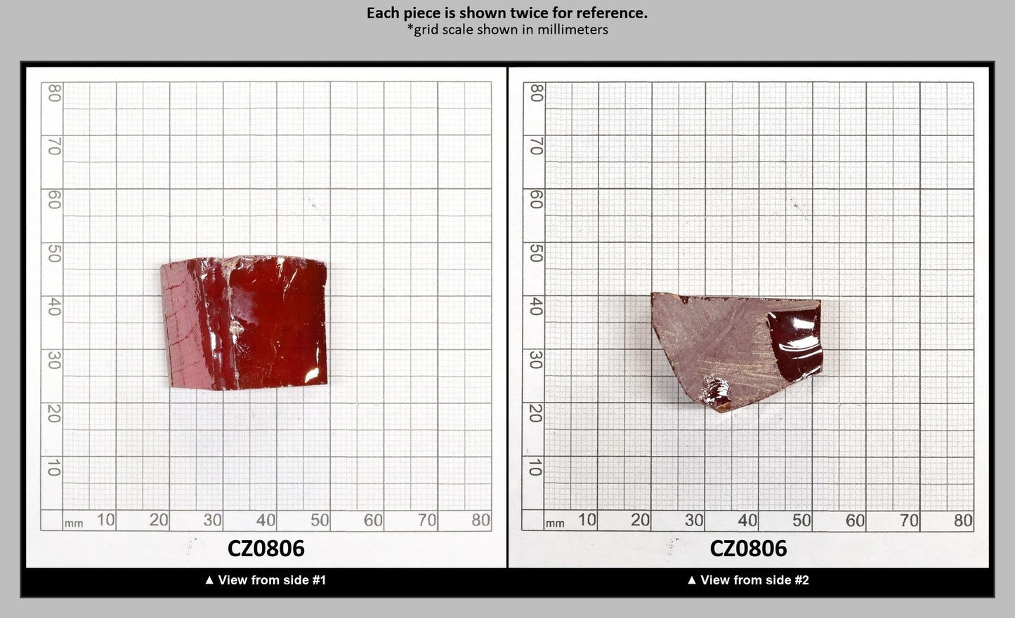 Red Cubic Zirconia Faceting Rough for Gem Cutting - Various Sizes : CZ0806