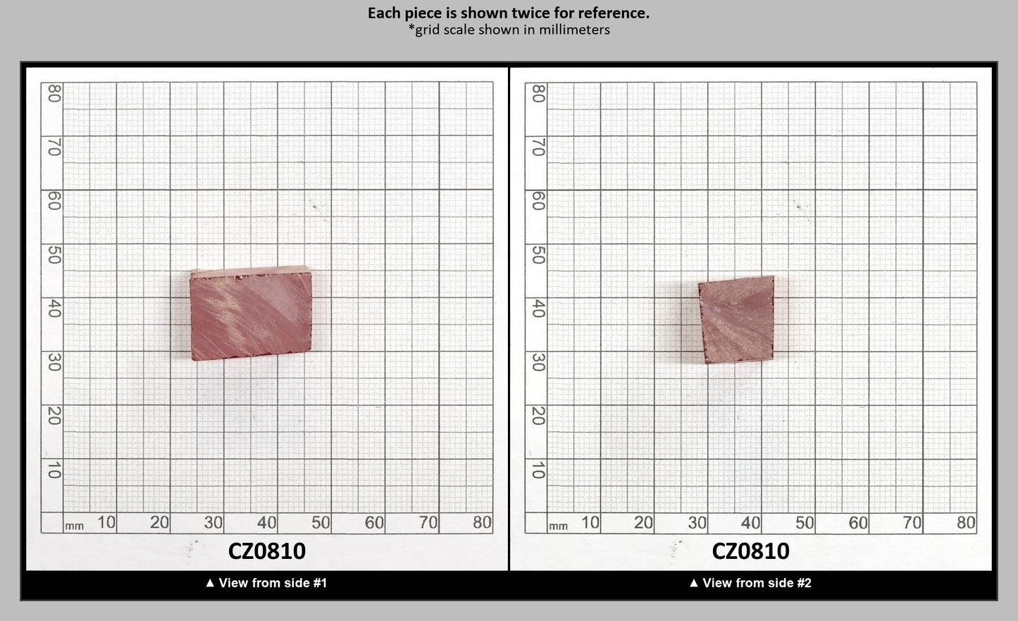 Red Cubic Zirconia Faceting Rough for Gem Cutting - Various Sizes : CZ0810