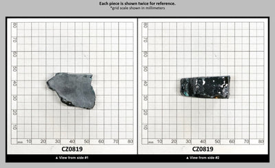 Teal Cubic Zirconia Faceting Rough for Gem Cutting - Various Sizes : CZ0819
