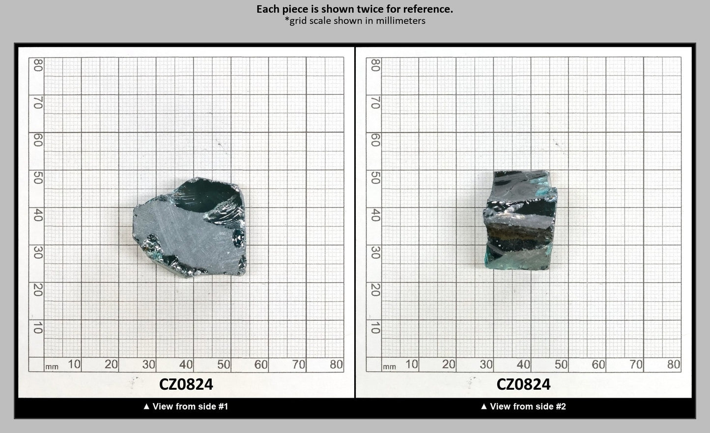 Teal Cubic Zirconia Faceting Rough for Gem Cutting - Various Sizes : CZ0824