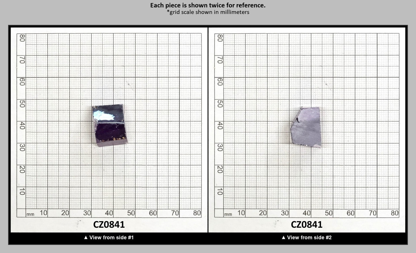 Dark Amethyst Cubic Zirconia Faceting Rough for Gem Cutting - Various Sizes : CZ0841