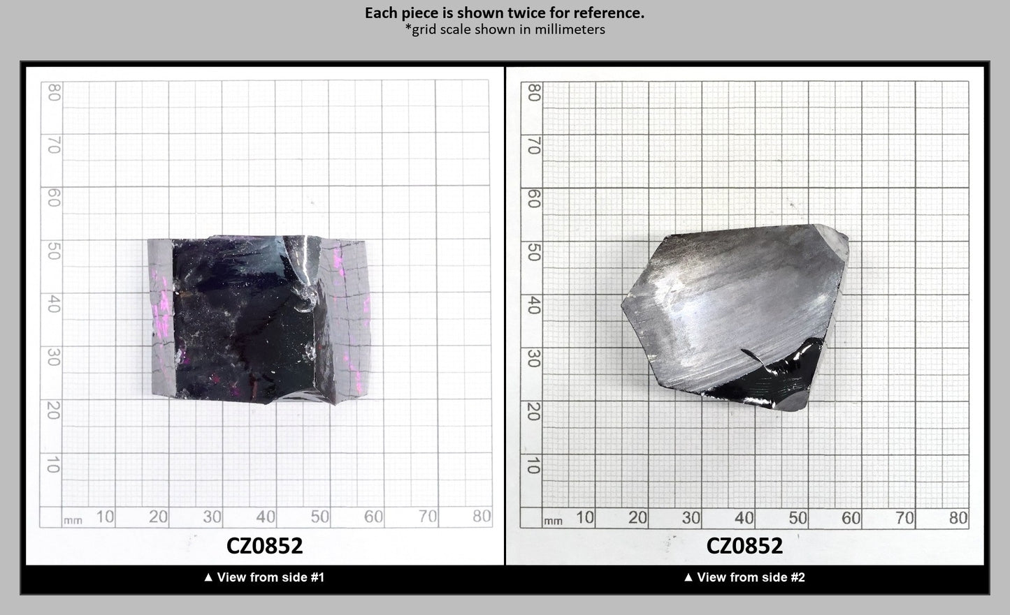 Dark Amethyst Cubic Zirconia Faceting Rough for Gem Cutting - Various Sizes : CZ0852