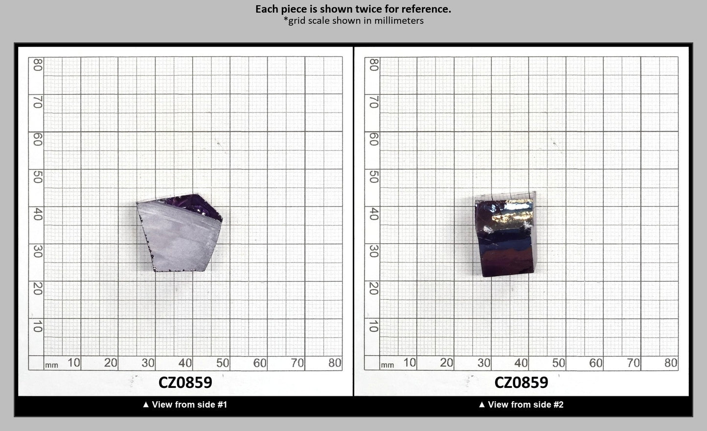 Dark Amethyst Cubic Zirconia Faceting Rough for Gem Cutting - Various Sizes : CZ0859