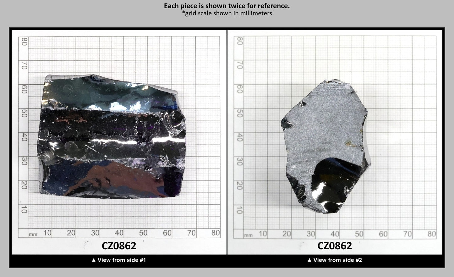 Dark Amethyst Cubic Zirconia Faceting Rough for Gem Cutting - Various Sizes : CZ0862
