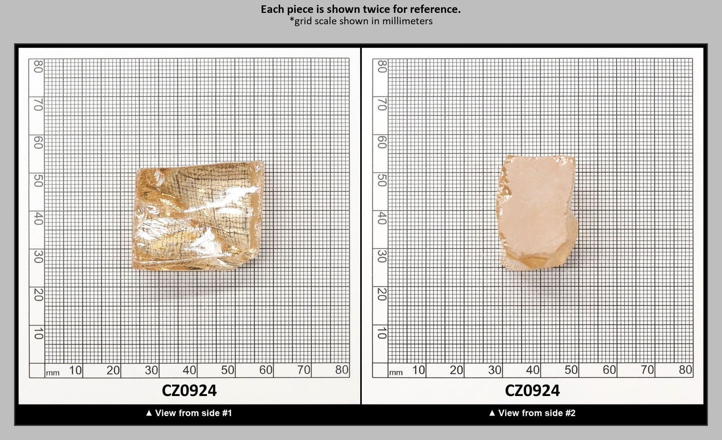 Light Peach Diamond Cubic Zirconia Faceting Rough for Gem Cutting - Various Sizes : CZ0924