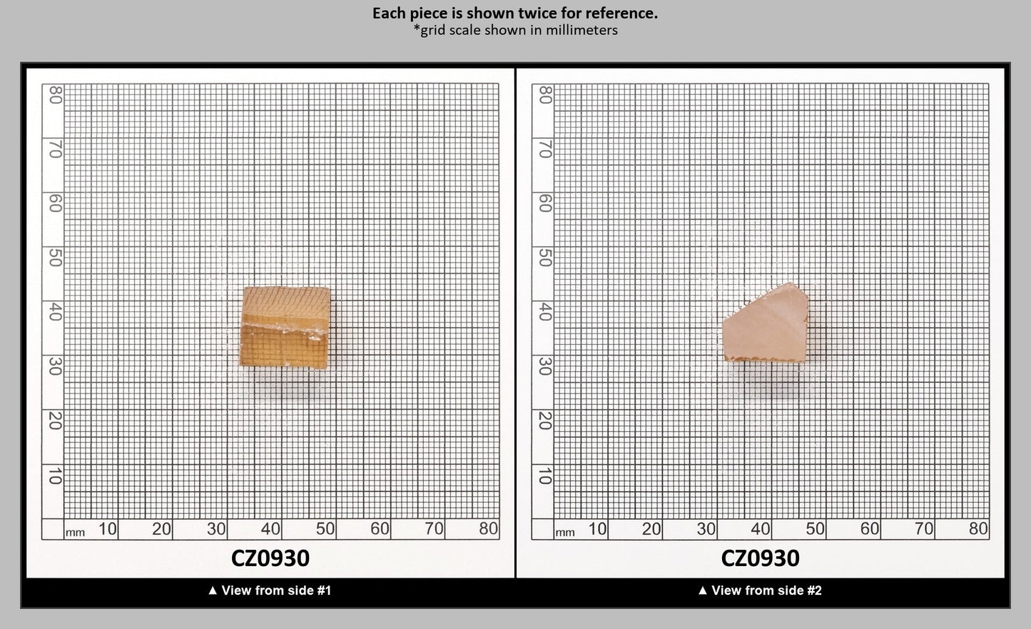 Peach Diamond Cubic Zirconia Faceting Rough for Gem Cutting - Various Sizes : CZ0930