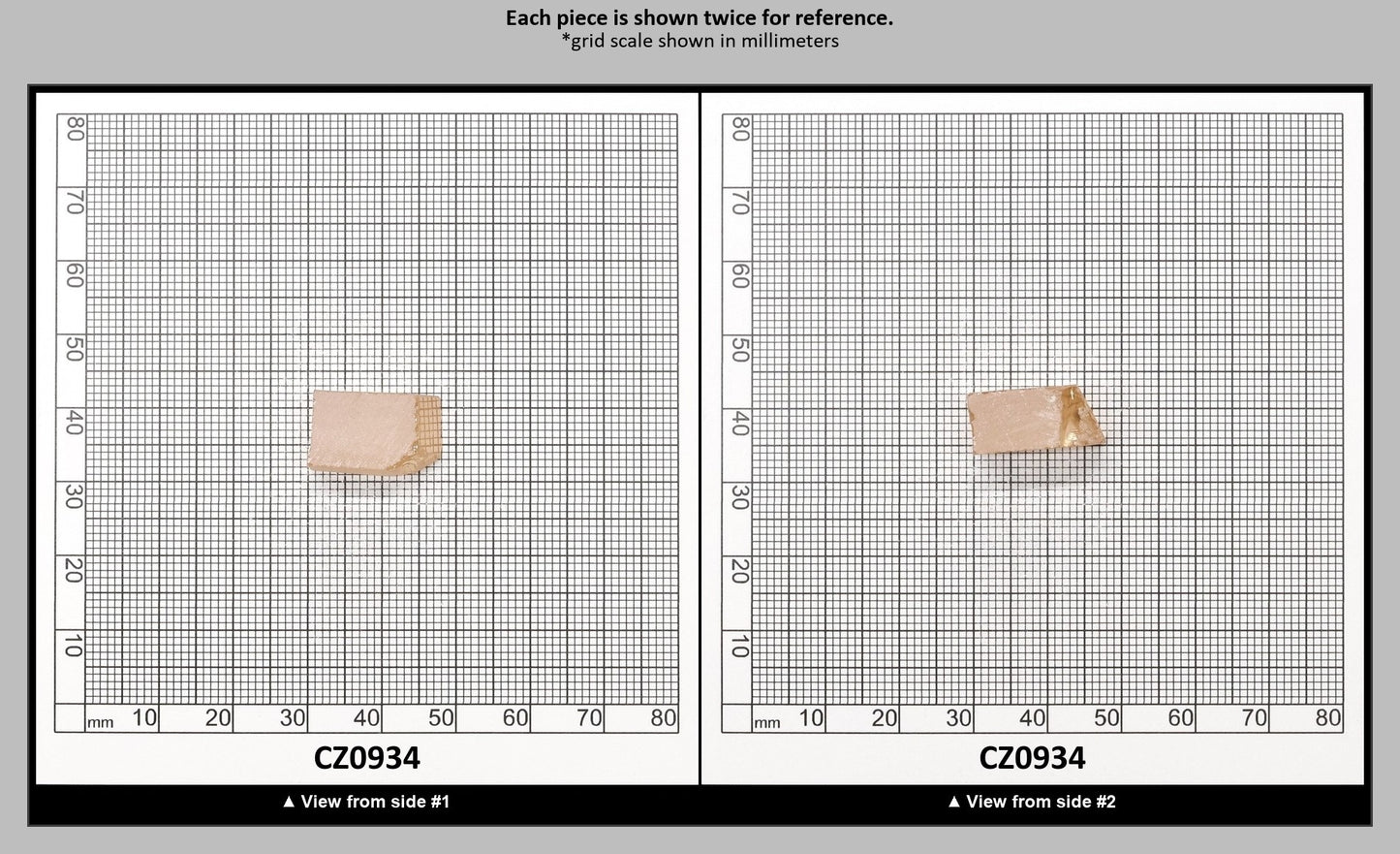 Peach Diamond Cubic Zirconia Faceting Rough for Gem Cutting - Various Sizes : CZ0934
