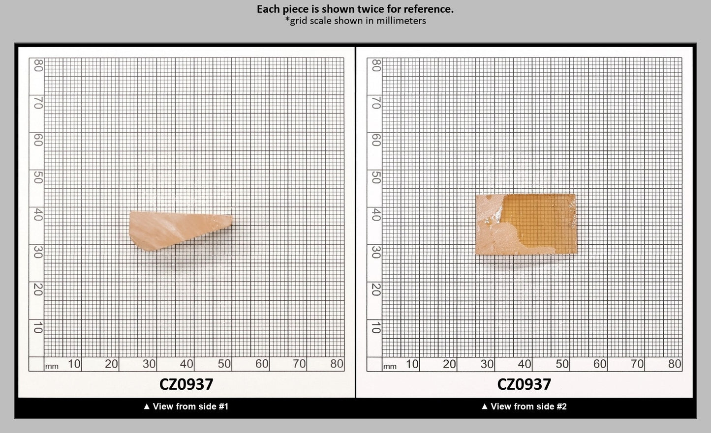 Peach Diamond Cubic Zirconia Faceting Rough for Gem Cutting - Various Sizes : CZ0937