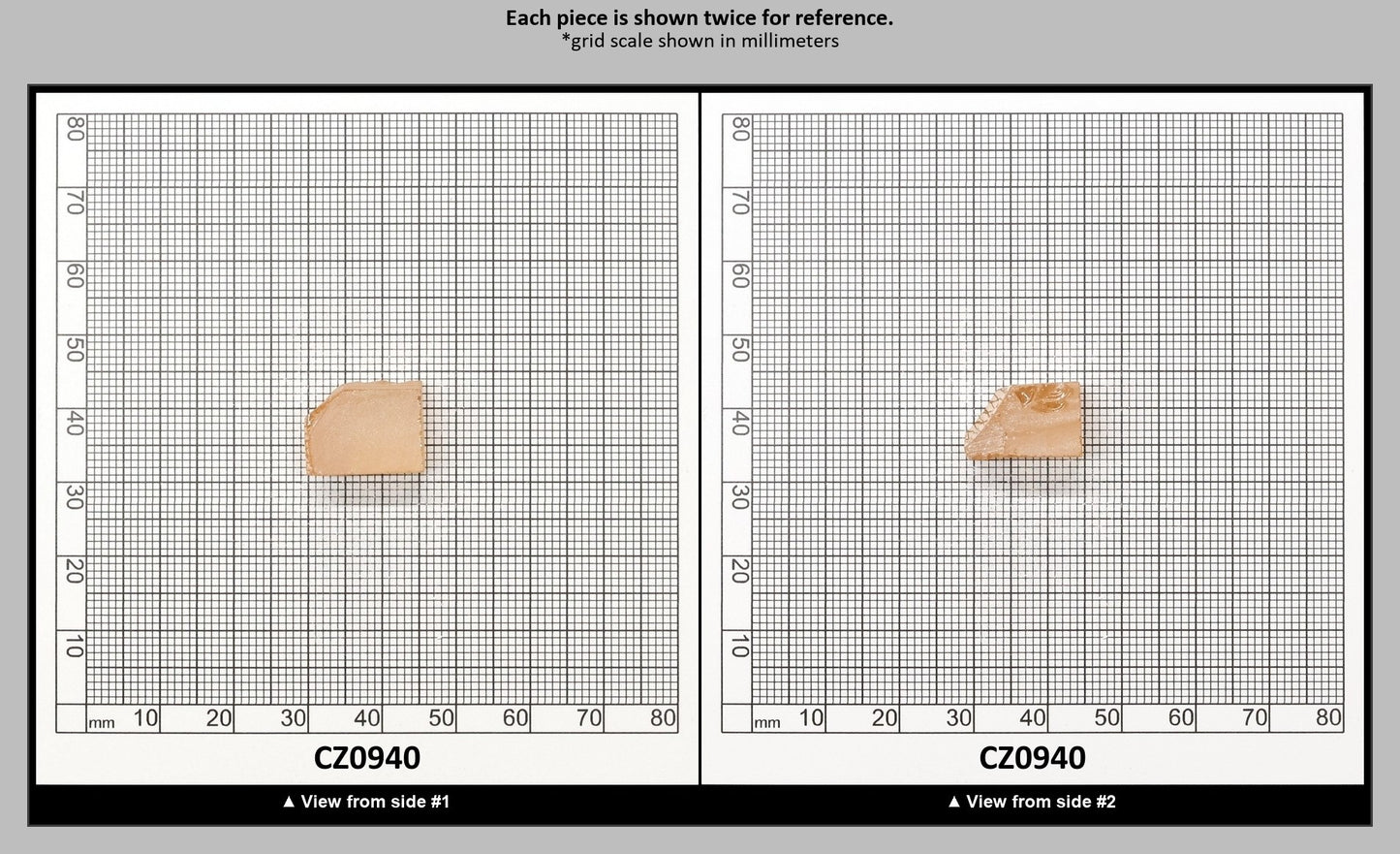 Peach Diamond Cubic Zirconia Faceting Rough for Gem Cutting - Various Sizes : CZ0940
