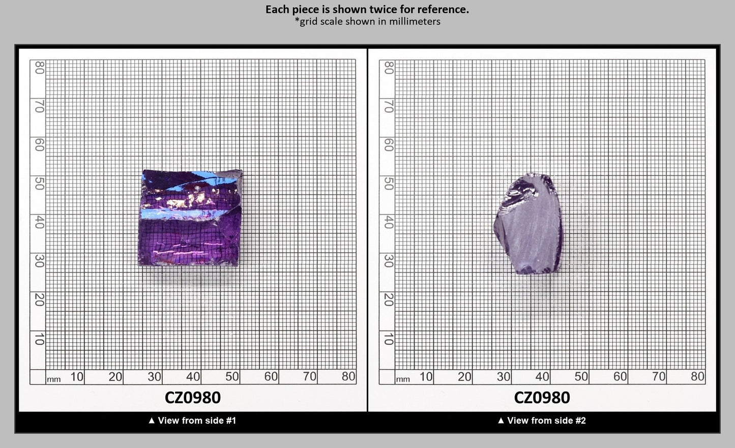 Amethyst Cubic Zirconia Faceting Rough for Gem Cutting - Various Sizes : CZ0980