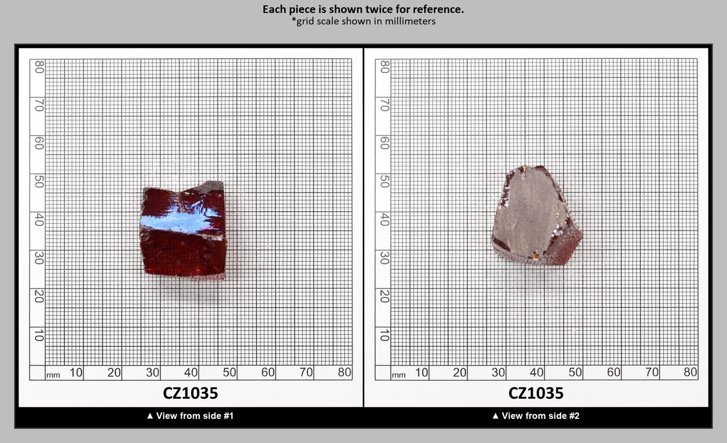 Orange Cubic Zirconia Faceting Rough for Gem Cutting - Various Sizes : CZ1035