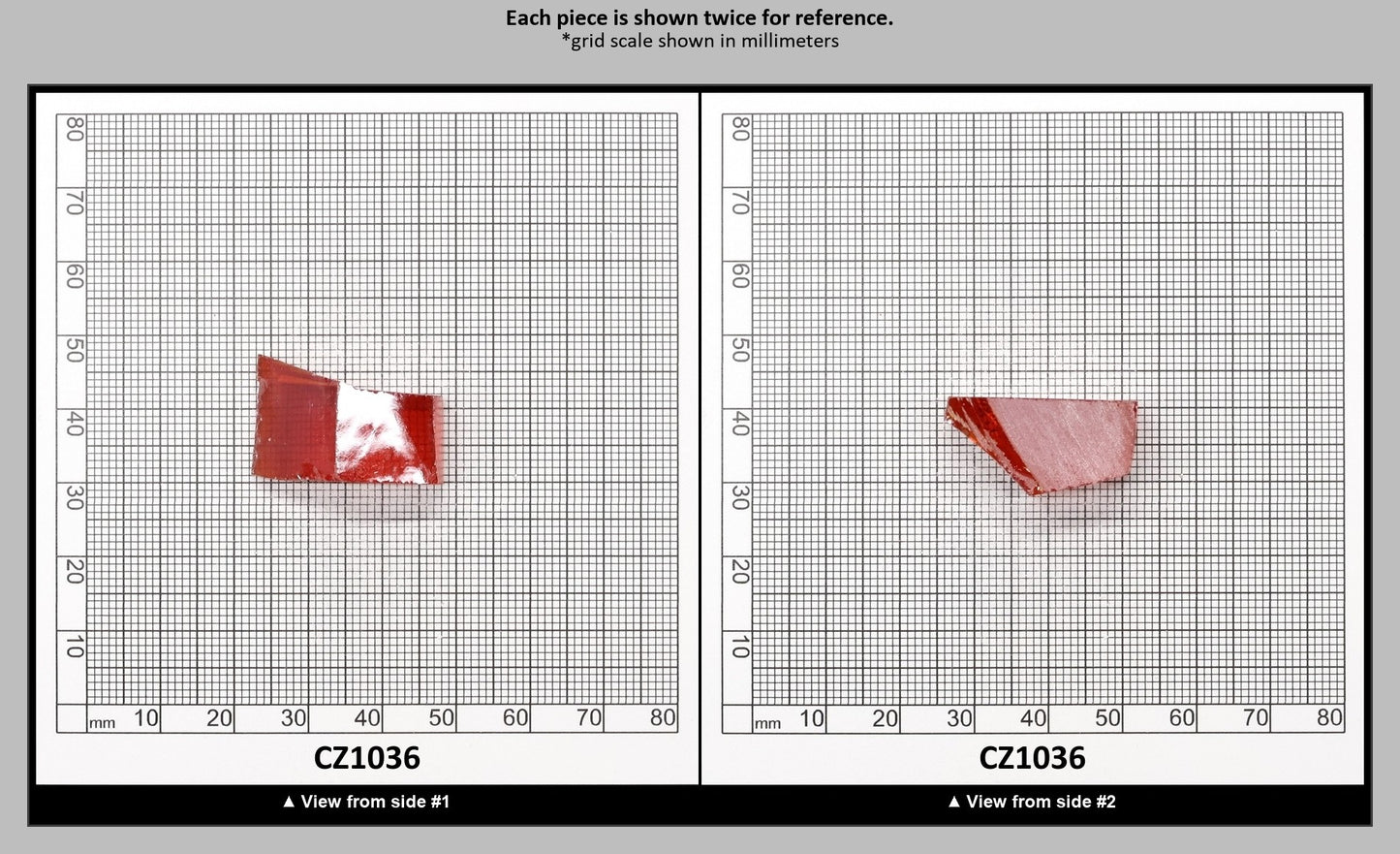 Orange Cubic Zirconia Faceting Rough for Gem Cutting - Various Sizes : CZ1036