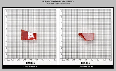 Orange Cubic Zirconia Faceting Rough for Gem Cutting - Various Sizes : CZ1036