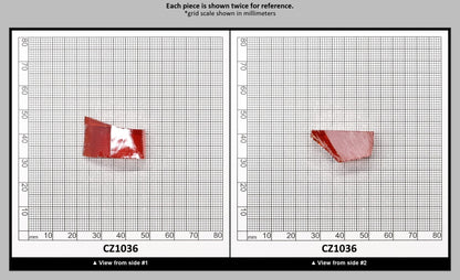 Orange Cubic Zirconia Faceting Rough for Gem Cutting - Various Sizes : CZ1036