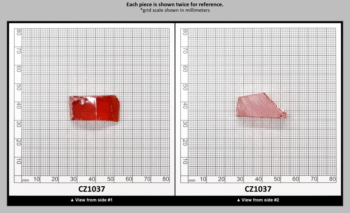Orange Cubic Zirconia Faceting Rough for Gem Cutting - Various Sizes : CZ1037