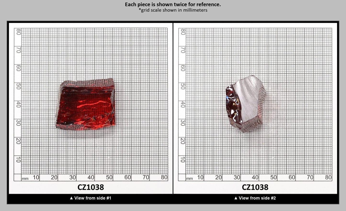 Orange Cubic Zirconia Faceting Rough for Gem Cutting - Various Sizes : CZ1038