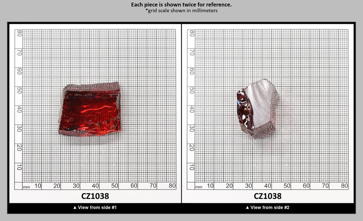 Orange Cubic Zirconia Faceting Rough for Gem Cutting - Various Sizes : CZ1038
