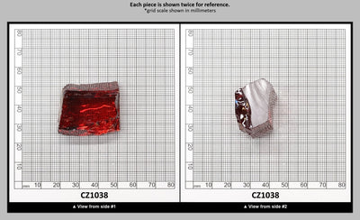 Orange Cubic Zirconia Faceting Rough for Gem Cutting - Various Sizes : CZ1038
