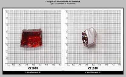 Orange Cubic Zirconia Faceting Rough for Gem Cutting - Various Sizes : CZ1038