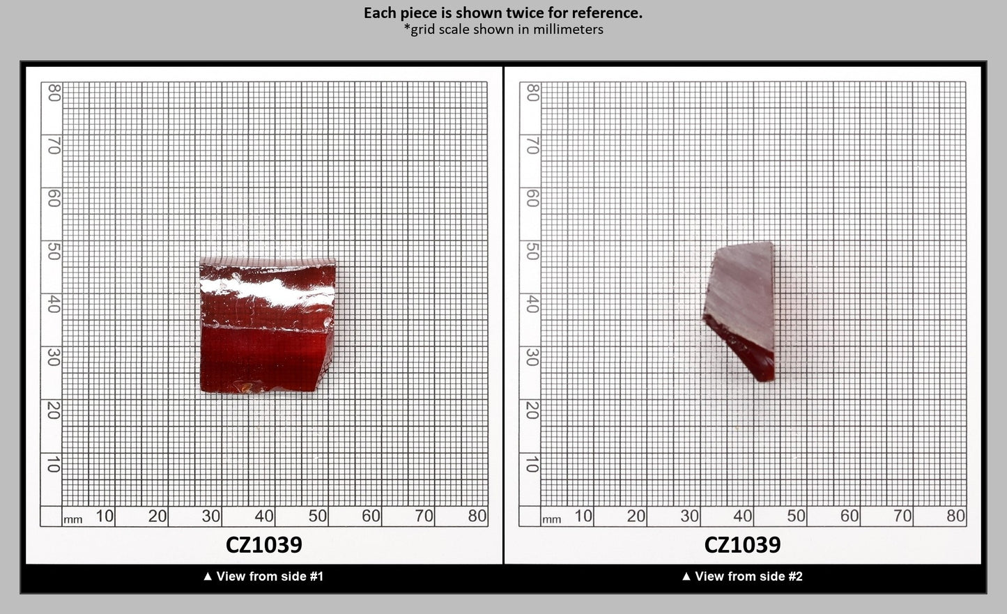 Orange Cubic Zirconia Faceting Rough for Gem Cutting - Various Sizes : CZ1039