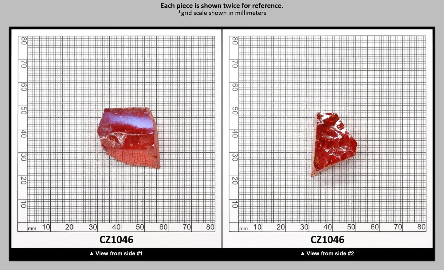 Orange Cubic Zirconia Faceting Rough for Gem Cutting - Various Sizes : CZ1046