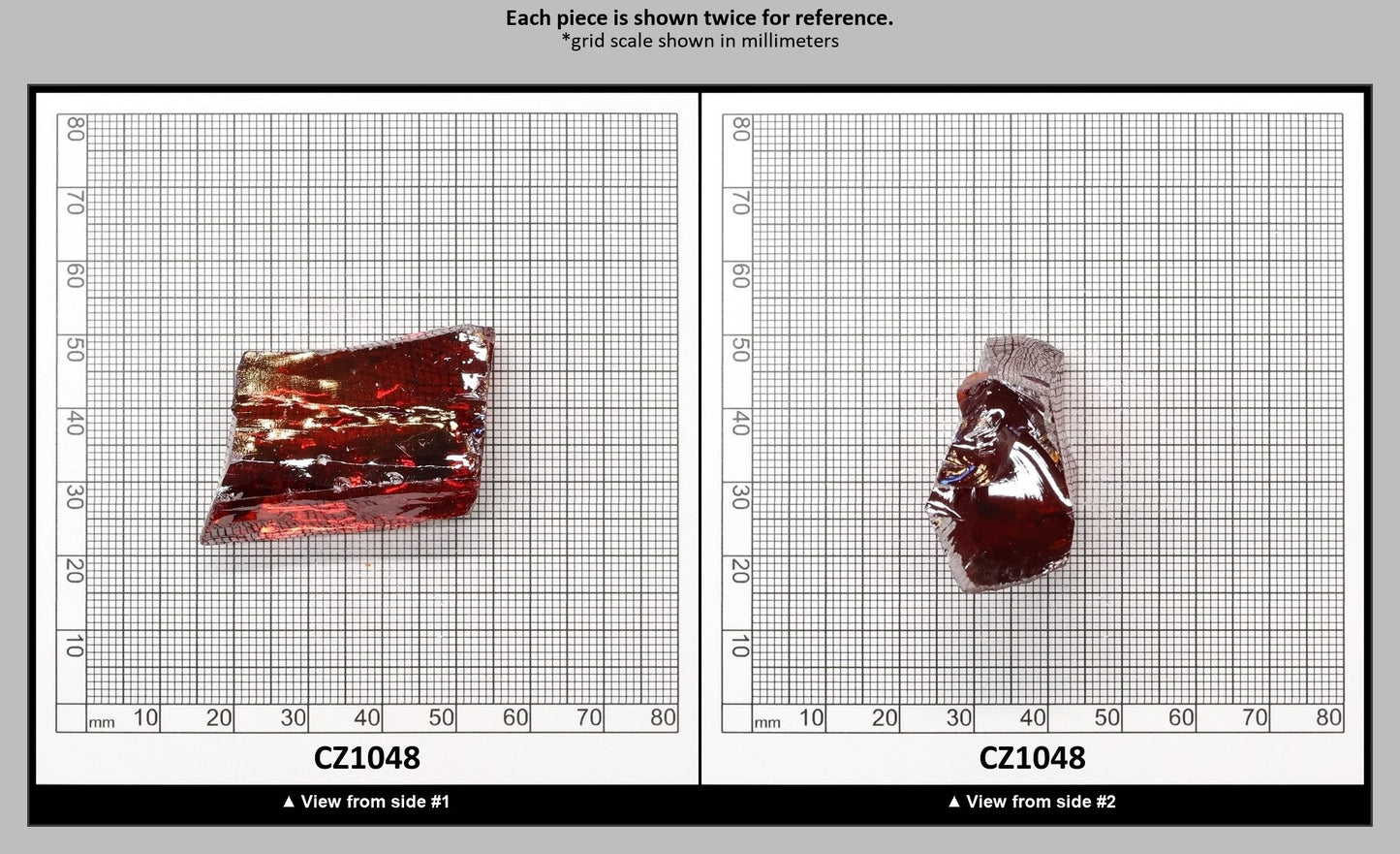 Orange Cubic Zirconia Faceting Rough for Gem Cutting - Various Sizes : CZ1048