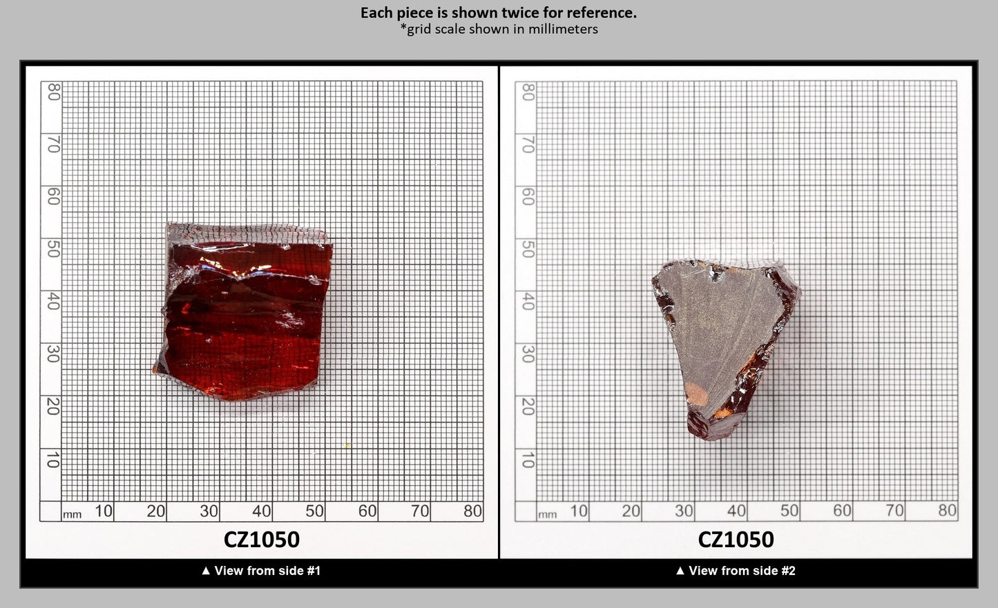 Orange Cubic Zirconia Faceting Rough for Gem Cutting - Various Sizes : CZ1050