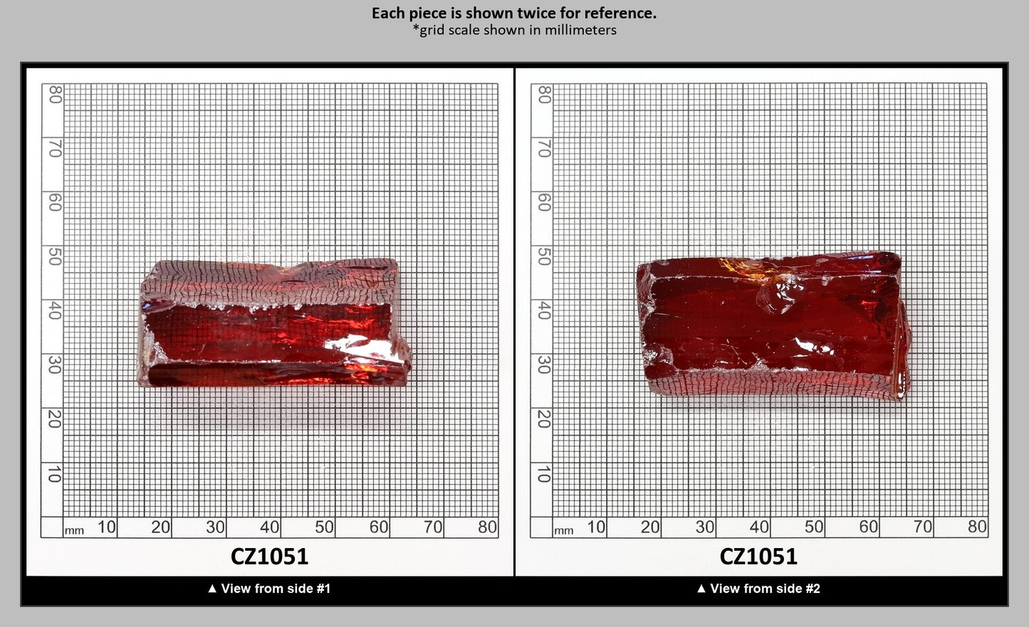 Orange Cubic Zirconia Faceting Rough for Gem Cutting - Various Sizes : CZ1051