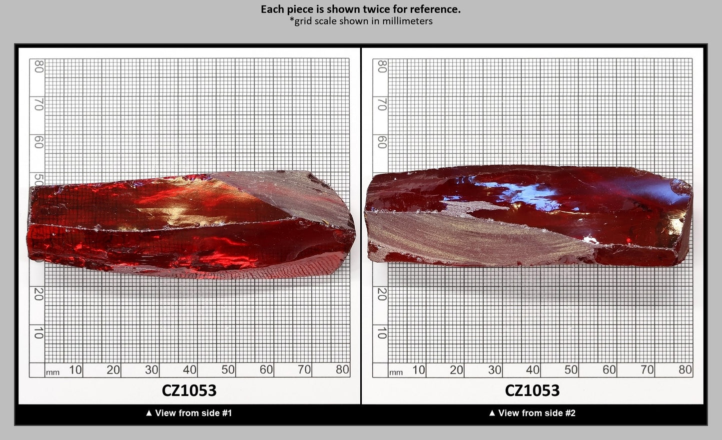 Orange Cubic Zirconia Faceting Rough for Gem Cutting - Various Sizes : CZ1053