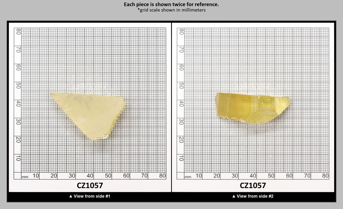 Lemon Cubic Zirconia Faceting Rough for Gem Cutting - Various Sizes : CZ1057